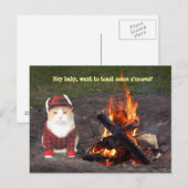 Carte Postale Kitty Campfire (Devant / Derrière)