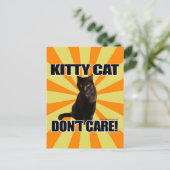 Carte Postale Kitty Cat ne s'en fiche pas (Debout devant)