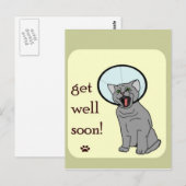 Carte Postale Kitty Chat Va Bien Bientôt (Devant / Derrière)