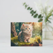 Carte Postale Kitty dans les bois (Debout devant)