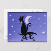 Carte postale Kitty de minuit (Devant / Derrière)
