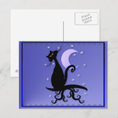 Carte postale Kitty de minuit (Devant / Derrière)