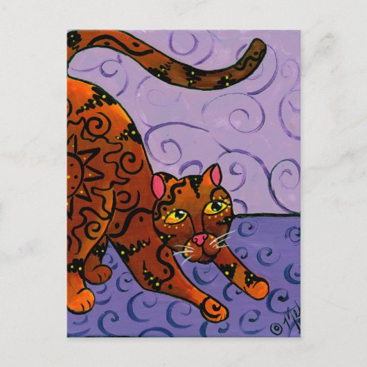Carte Postale Kitty du soleil levant (Devant)