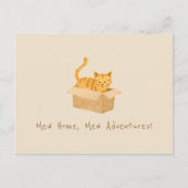 Carte Postale Kitty en mouvement | Home Moving (Devant)