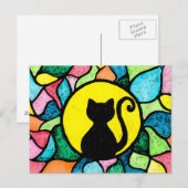 Carte postale Kitty en verre tendu (Devant / Derrière)