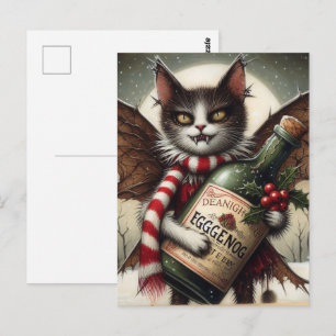 Carte Postale Kitty Fairy de Noël adorable et horrible avec de l
