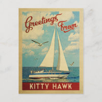 Kitty Hawk Voilier Caroline du Nord Vintage voyage