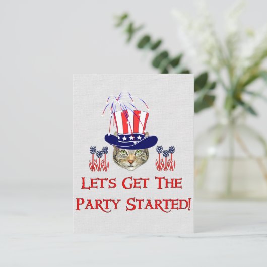 Carte Postale Kitty Independence (Debout devant)