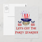 Carte Postale Kitty Independence (Devant / Derrière)