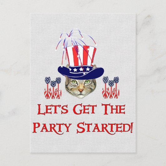 Carte Postale Kitty Independence (Devant)