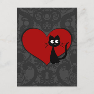 Carte Postale Kitty Kuro Love II