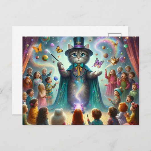 Carte Postale Kitty mystique 1 (Devant / Derrière)