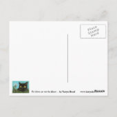 Carte Postale Kitty noir (Dos)
