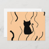 Carte Postale Kitty noir (Devant / Derrière)