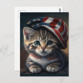 Carte Postale Kitty patriotique ! (Devant / Derrière)