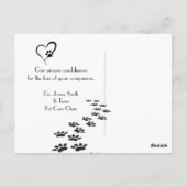 Carte Postale Kitty Pet Perdre la Sympathie de Vet (Dos)