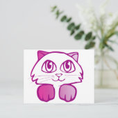 Carte Postale Kitty pourpre (Debout devant)