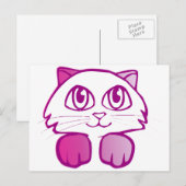 Carte Postale Kitty pourpre (Devant / Derrière)