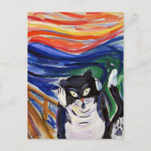 Carte postale Kitty Scream