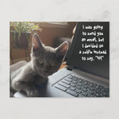 CARTE POSTALE KITTY SELFIE HELLO (Devant)