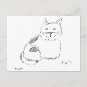 Carte postale Kitty Sketch