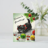 Carte Postale Kitty Sous l'arbre (Debout devant)