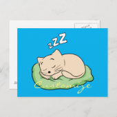 Carte Postale Kitty Thunder-Cove dormant (Devant / Derrière)