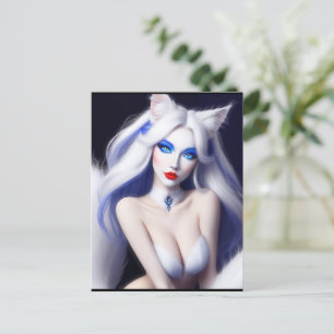 CARTE POSTALE KITTY WAIFU 01