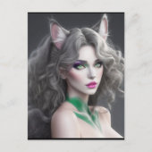 CARTE POSTALE KITTY WAIFU 02 (Devant)