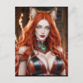 CARTE POSTALE KITTY WAIFU 09 (Devant)