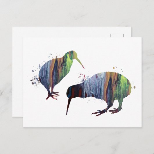 Carte Postale Kiwi (Devant / Derrière)