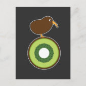 Carte Postale Kiwi Bird Funny Kiwi Fruit Cadeau (Devant)