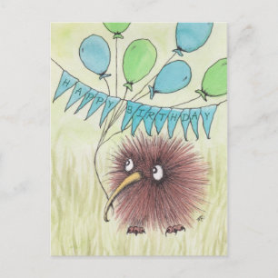 Carte Postale Kiwi Bird Joyeux anniversaire