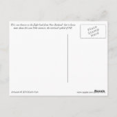 Carte Postale Kiwi dehors pour une promenade (Dos)