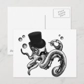 Carte Postale Kiwi la pieuvre fantaisie (Devant / Derrière)