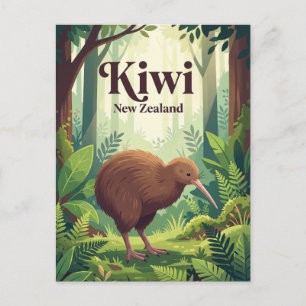 Carte Postale Kiwi, Nouvelle-Zélande