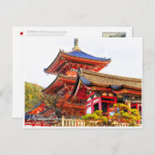 Carte Postale Kiyomizu-dera (Three-storied pagoda) ポストカード (Devant / Derrière)