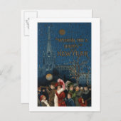 Carte Postale Klaxons de soufflement de foule (Devant / Derrière)