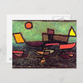 Carte Postale Klee - Afbahrender Dampfer (Devant / Derrière)