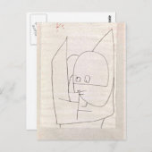 Carte Postale Klee - Altkluger Engel (Devant / Derrière)