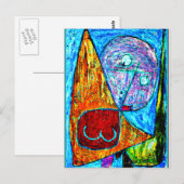 Carte Postale KLEE - Angel Toujours-féminin, 1939 artwork (Devant / Derrière)