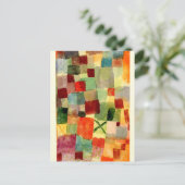 Carte Postale Klee - Aquarelle avec Croix Vert foncé (Debout devant)