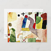 Carte Postale Klee - Aquarelle pathétique (Devant / Derrière)