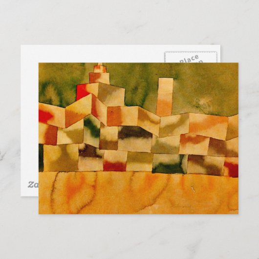 Carte Postale Klee - Architecture orientale (Devant / Derrière)