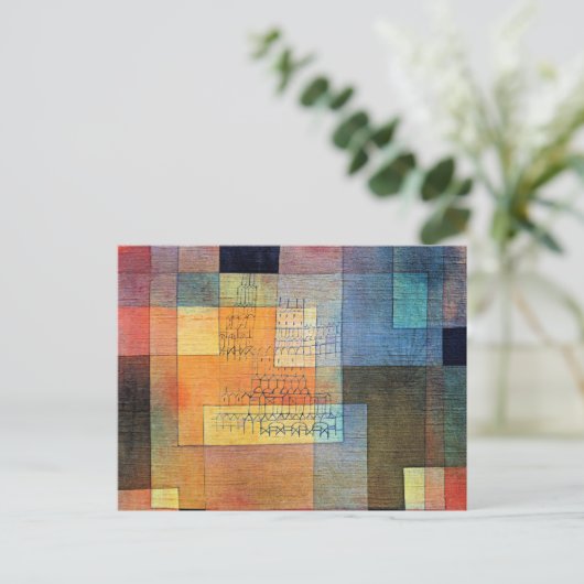 Carte Postale Klee - Architecture polyphonique (Debout devant)