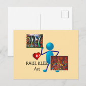 Carte Postale Klee - Art de Paul Klee (Devant / Derrière)
