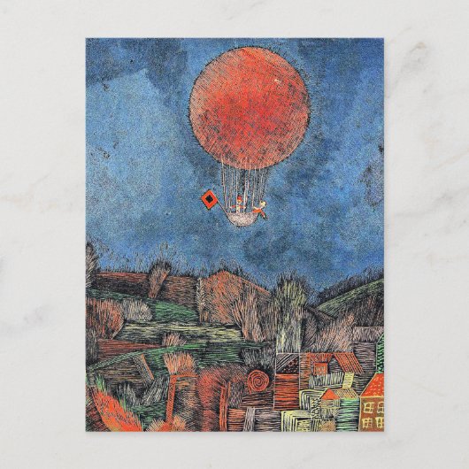 Carte Postale Klee - Balloon Der Luft (Devant)