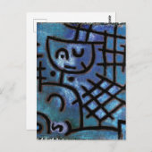 Carte Postale Klee - Captif, art abstrait, (Devant / Derrière)