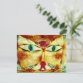 Carte Postale Klee - Chat et Oiseau (Debout devant)