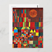 Carte Postale Klee - Château et Soleil (Devant / Derrière)